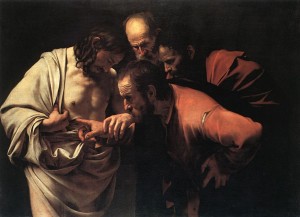 Incredulità di san Tommaso del Caravaggio